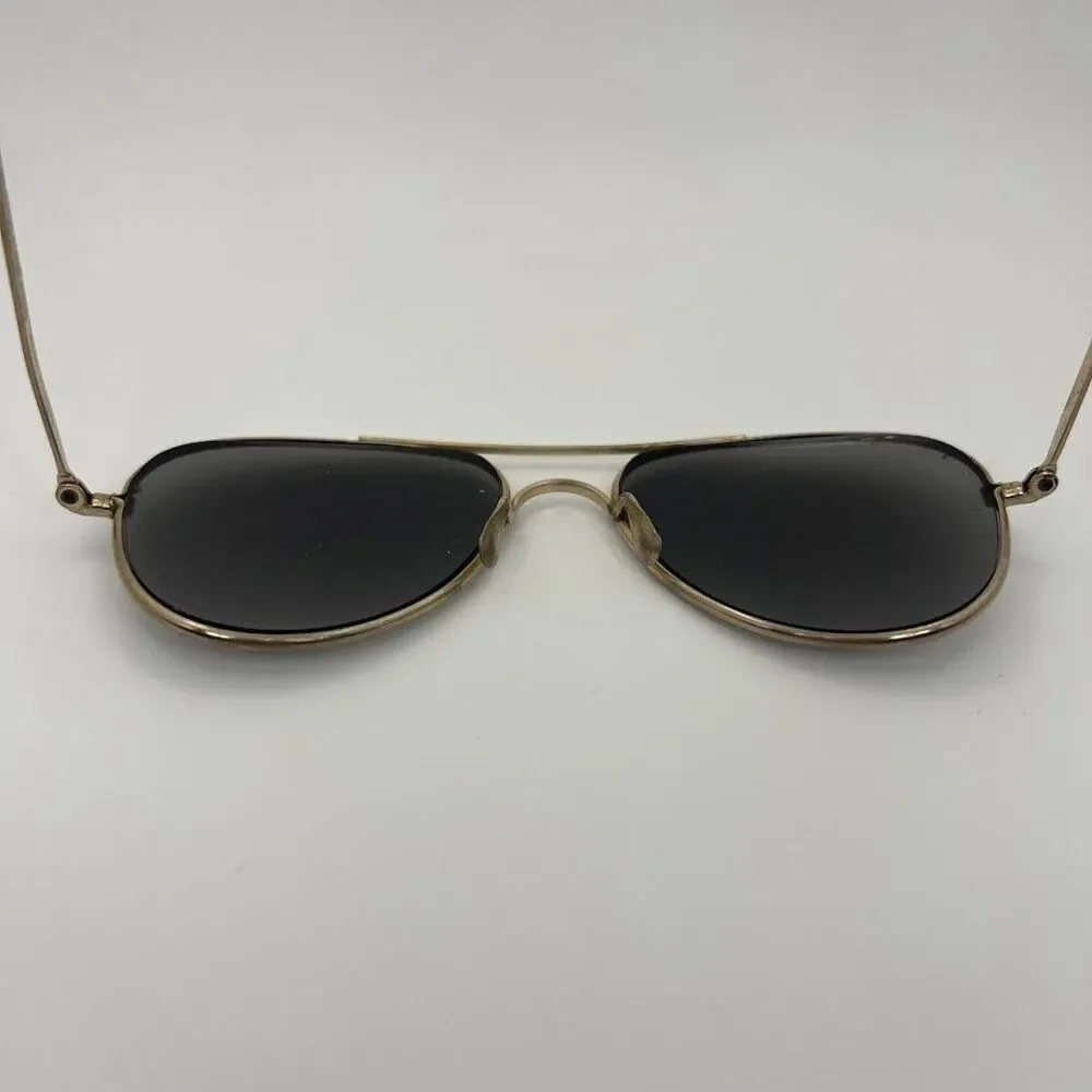 Vintage Foster‎ Grant FF77 Gold Metal Pilot Sunglasses Frames USA